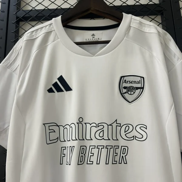 Arsenal FC White Football Shirt 2025:2026 Detail