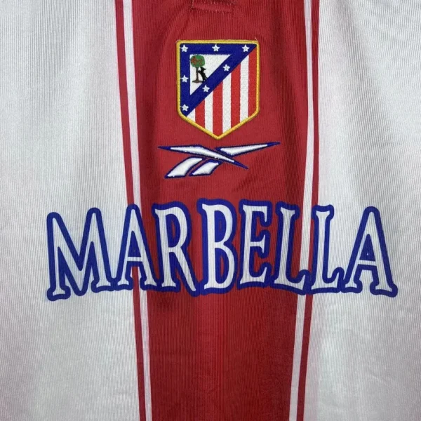 Atletico Madrid Home Football Shirt 1999:2000 Detail