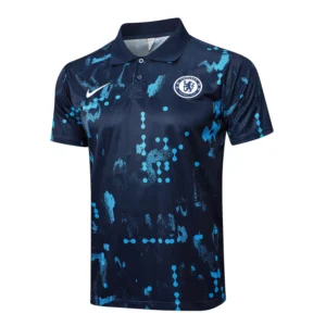 Chelsea FC Dark Blue Polo Football Shirt 2024:2025