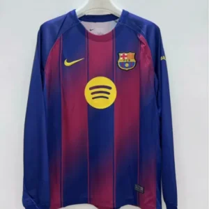 FC Barcelona Long Sleeve Home Football Shirt 2025:2026