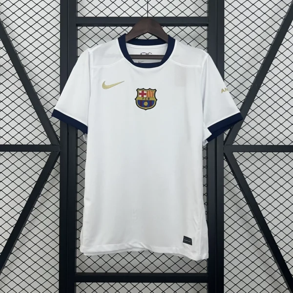 FC Barcelona White Polo Football Shirt 2024:2025