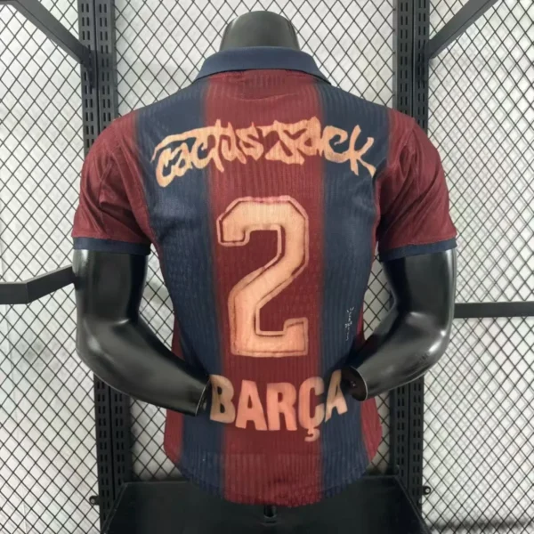 FC Barcelona x Retro Cactus Jack Football Shirt 2000:2001 Back