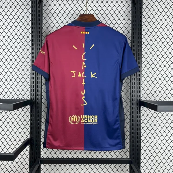 FC Barcelona x Travis Scott Cactus Jack Home Football Shirt 2024:2025 Back