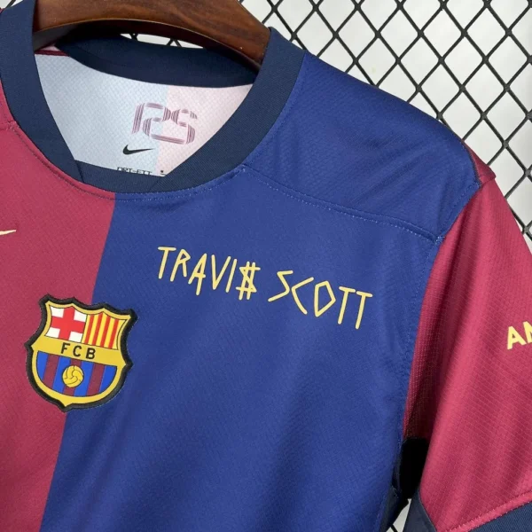 FC Barcelona x Travis Scott Cactus Jack Home Football Shirt 2024:2025 Detail