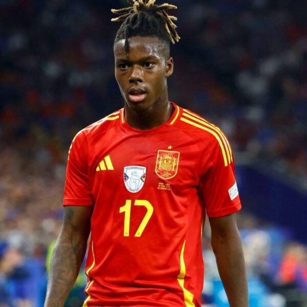 Spain Home Football Shirt 2024-2025 - Nico Williams #17 Pic