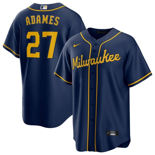 Milwaukee Brewers Away MLB Shirt 22/23 - Adames #27