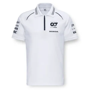 AlphaTauri White Polo F1 Shirt 2023 Front