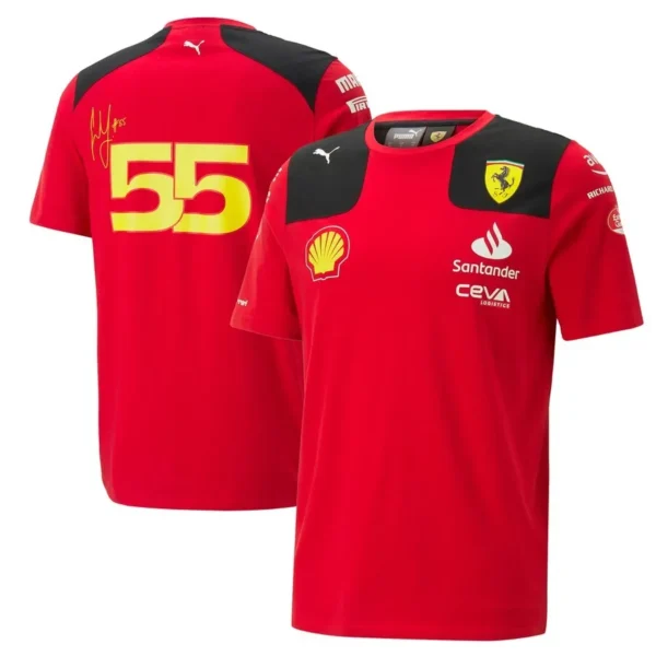 Ferrari Shirt F1 Shirt 2023 - Sainz #55 Cover
