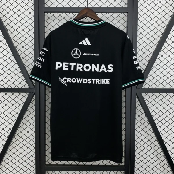 Mercedes AMG Petronas F1 Black Shirt 2025 Back