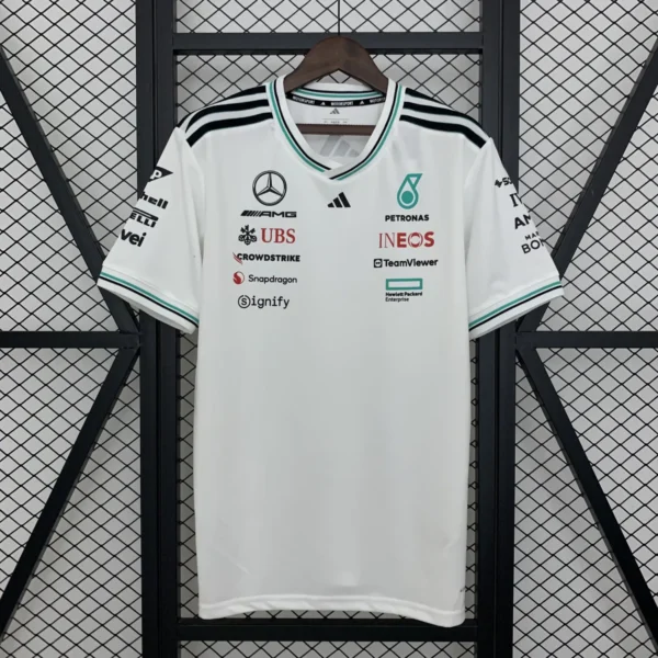 Mercedes AMG Petronas F1 White Shirt 2025