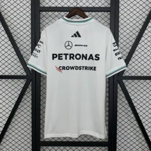 Mercedes AMG Petronas F1 White Shirt 2025 Back