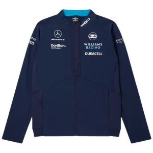 Williams Navy Jacket F1 Shirt 2023 Front