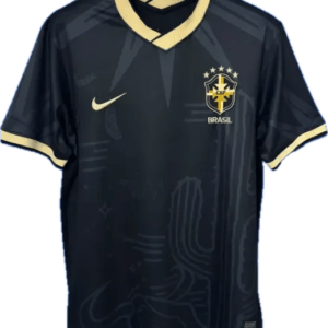 Brazil Black Gold Football Shirt 2025:2026