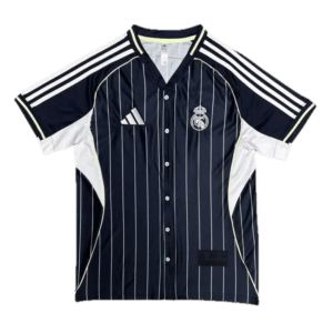 Real Madrid x MLB Black Football Shirt 2025:2026