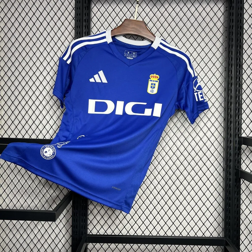 Real Oviedo Home Football Shirt 2024:2025 front