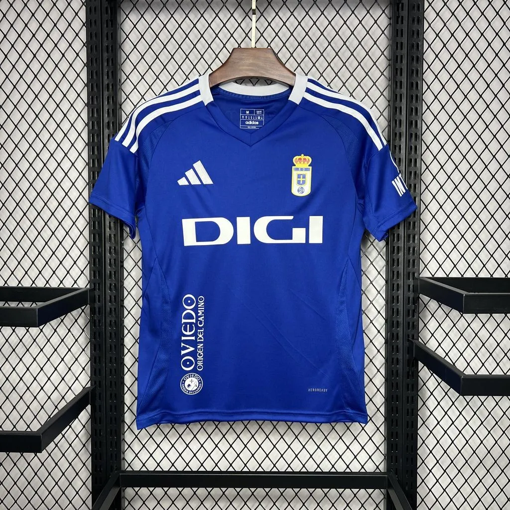 Real Oviedo Home Football Shirt 2024:2025