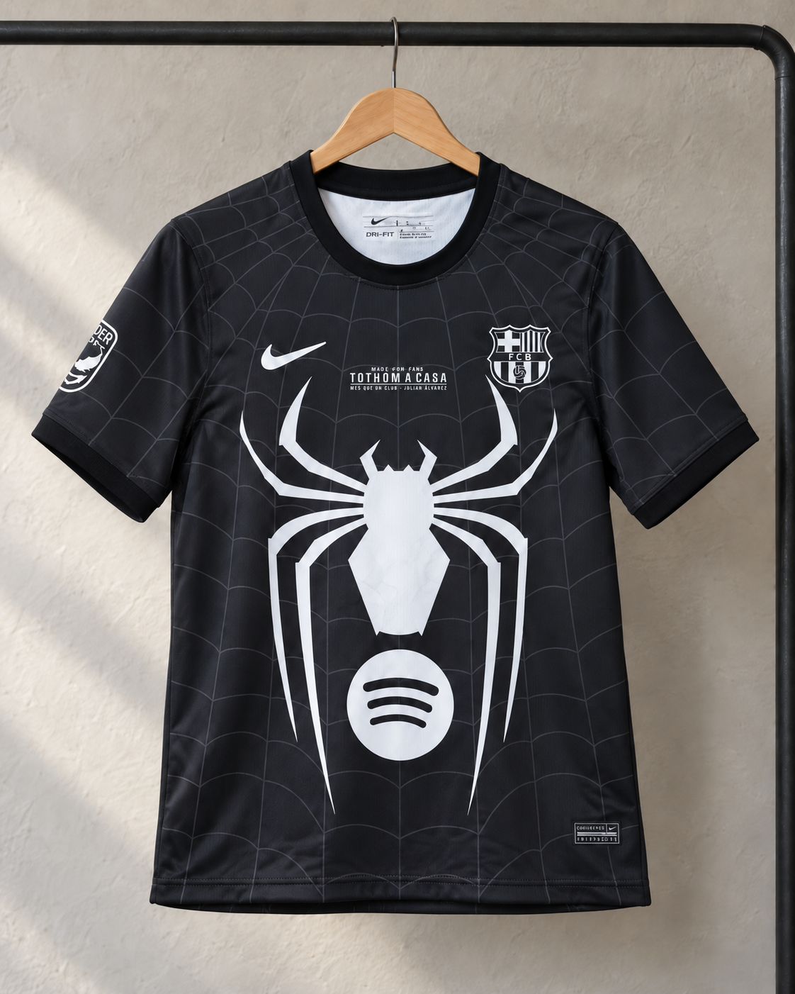 FC Barcelona x Spiderman Football Shirt 2026/2027 Front